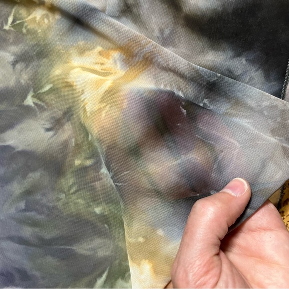 Carole Tomkins The Big Shirt Tie Dye Rayon Cowl Neck Paulie Shirt Sz 2(Sz 16-20) - Picture 10 of 16